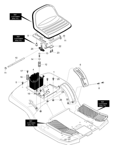Part Location Diagram of 711643 Briggs and Stratton NUT 1/4-20 WDFLLK